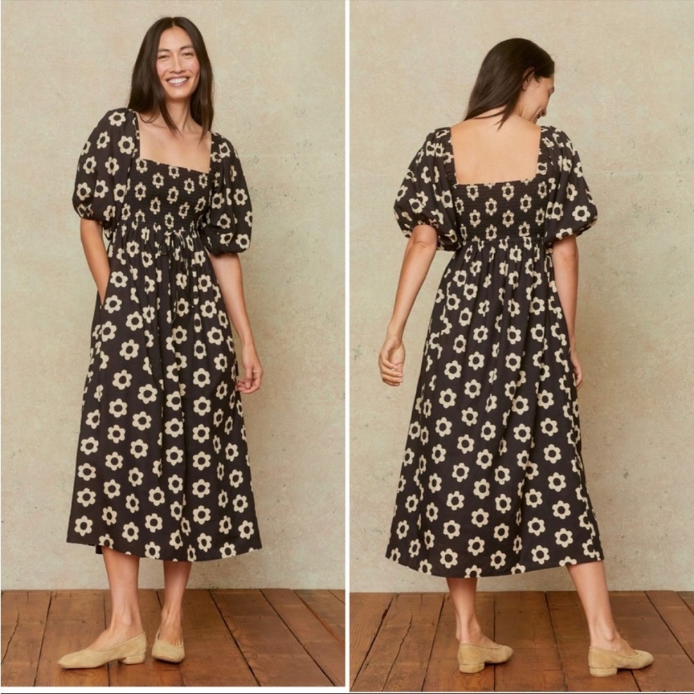 Christy Dawn Katrina Dress Noir Daisy Small NEW